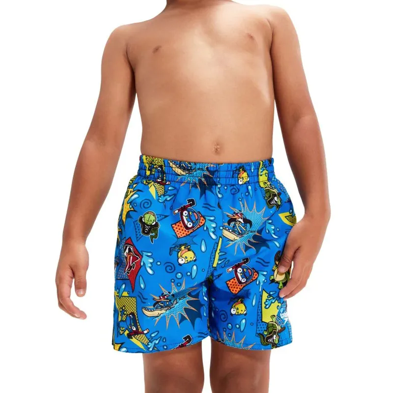 Speedo Toddler Boys LTS 11 Watershort Bondi/Canary/Cherry Pink-3